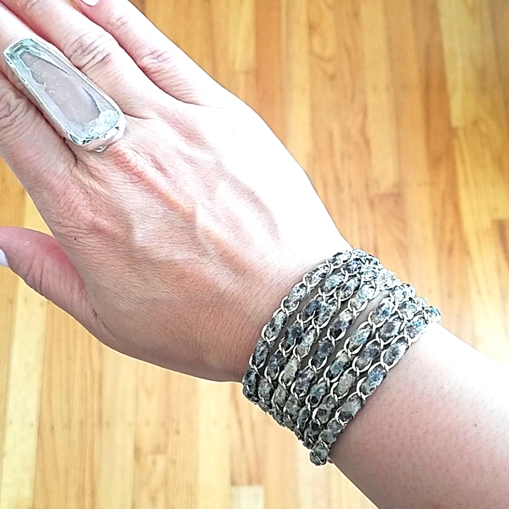 New Snakeskin Inspired Wrap Bracelet